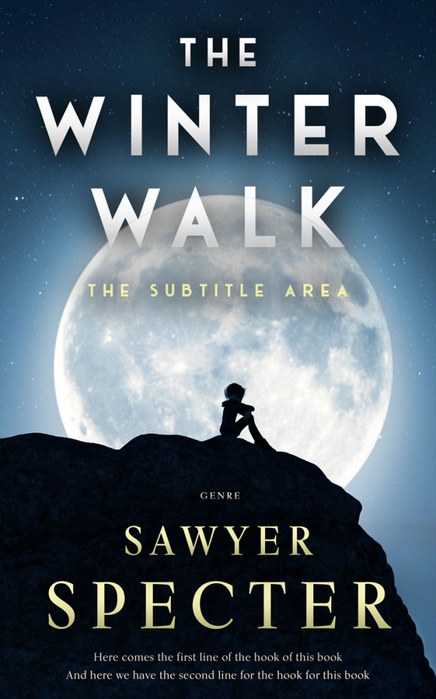 Front view of Big Stone #9225 - Premade Surreal Book Cover