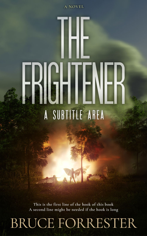 Front view of Rangitoto #9227 - Premade Horror Book Cover