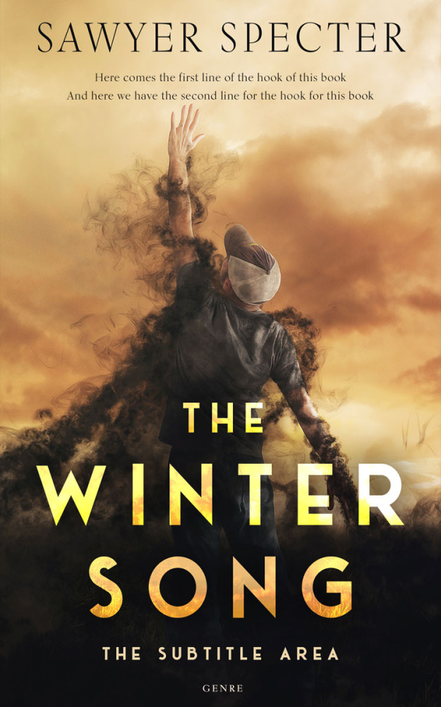 Front view of Cod Gray #9242 - Premade Surreal Book Cover | BookCoverZone