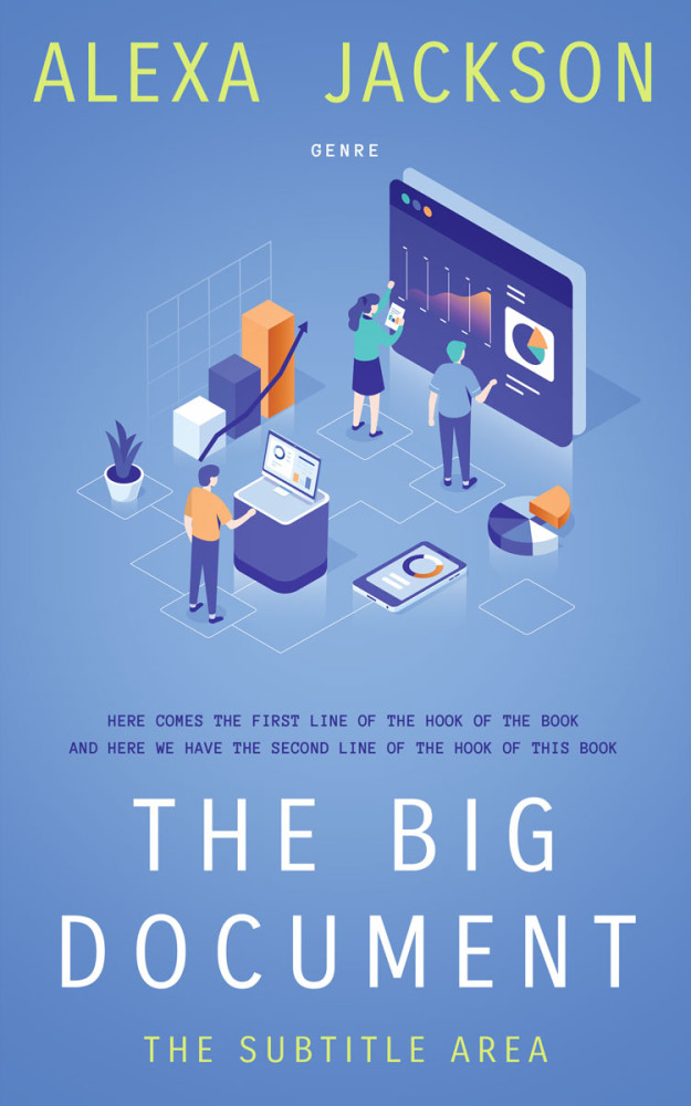 Front view of Danube #9280 - Premade Business Book Cover