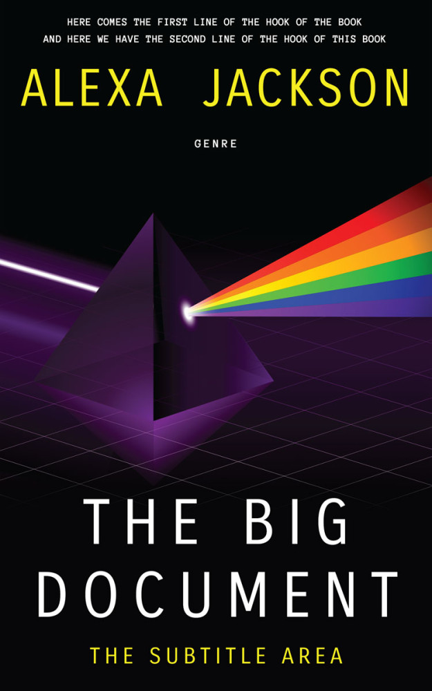 Front view of Ebony #9281 - Premade Science Fiction Book Cover