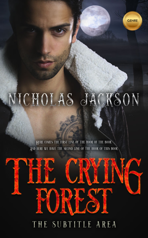 Front view of Brandy Rose #9286 - Premade Romance Book Cover