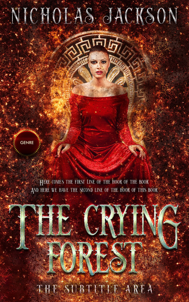 Front view of Paco #9293 - Premade Fantasy Book Cover