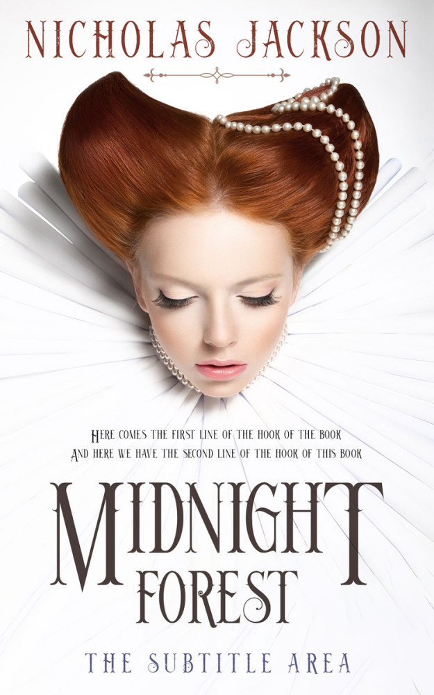 Front view of Saddle #9338 - Premade Historical Book Cover