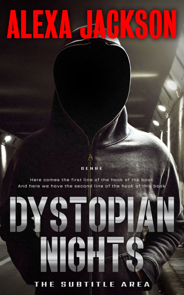 Front view of Cod Gray #9349 - Premade Mystery & Thriller & Suspense Book Cover