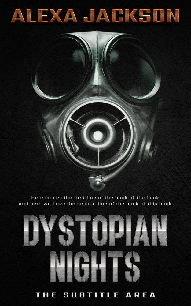 Front view of Heavy Metal #9350 - Premade Apocalyptica Book Cover