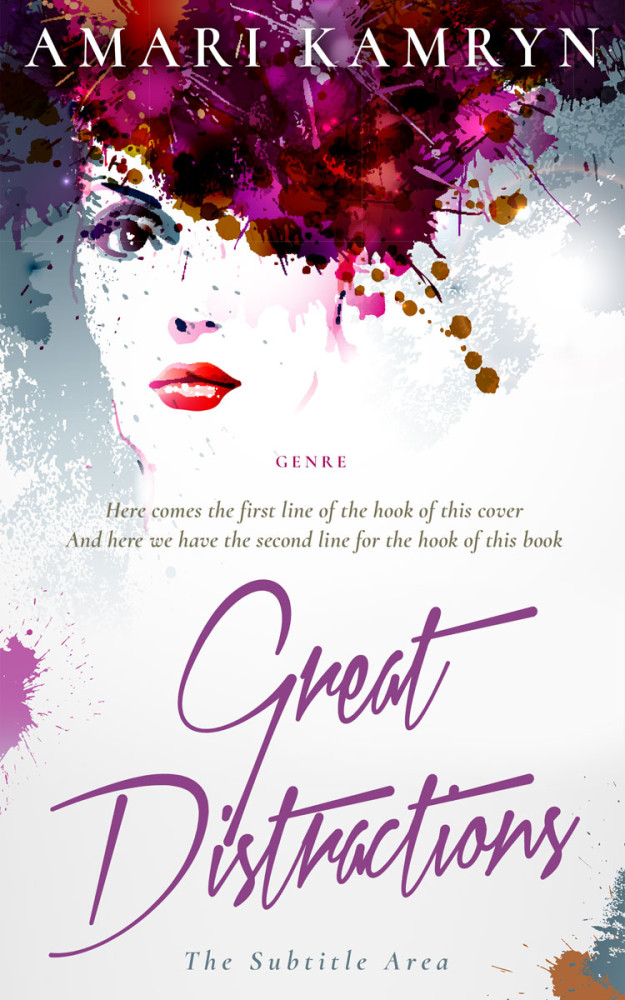 Front view of Tamarind #9520 - Premade Romance Book Cover