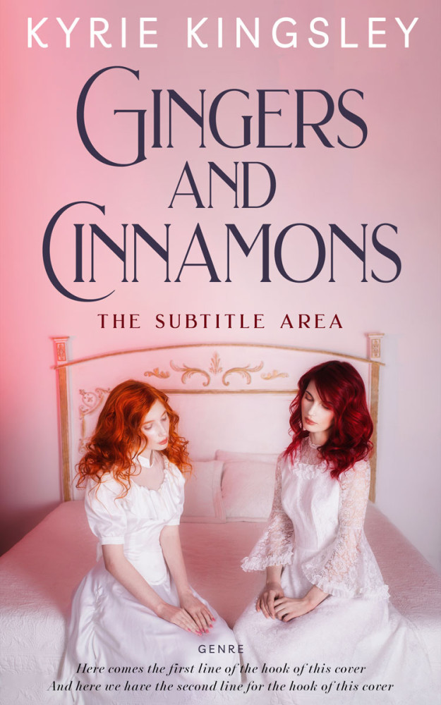 Front view of Blossom #9660 - Premade Romance Book Cover