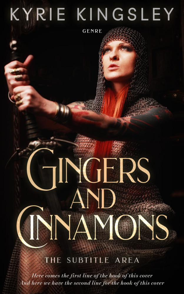 Front view of Tan #9688 - Premade Fantasy Book Cover