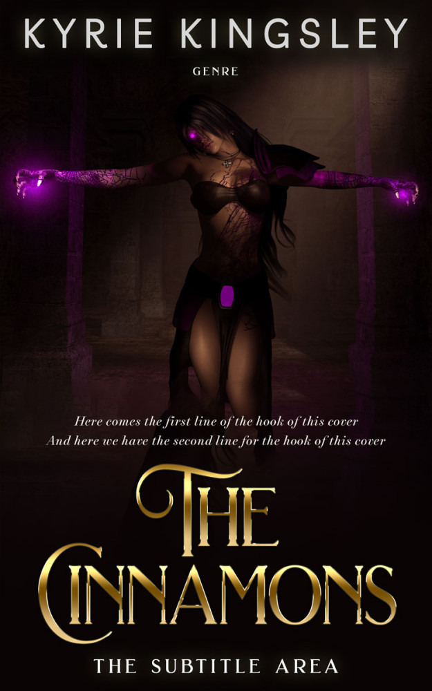 Front view of Night Rider #9692 - Premade Fantasy Book Cover