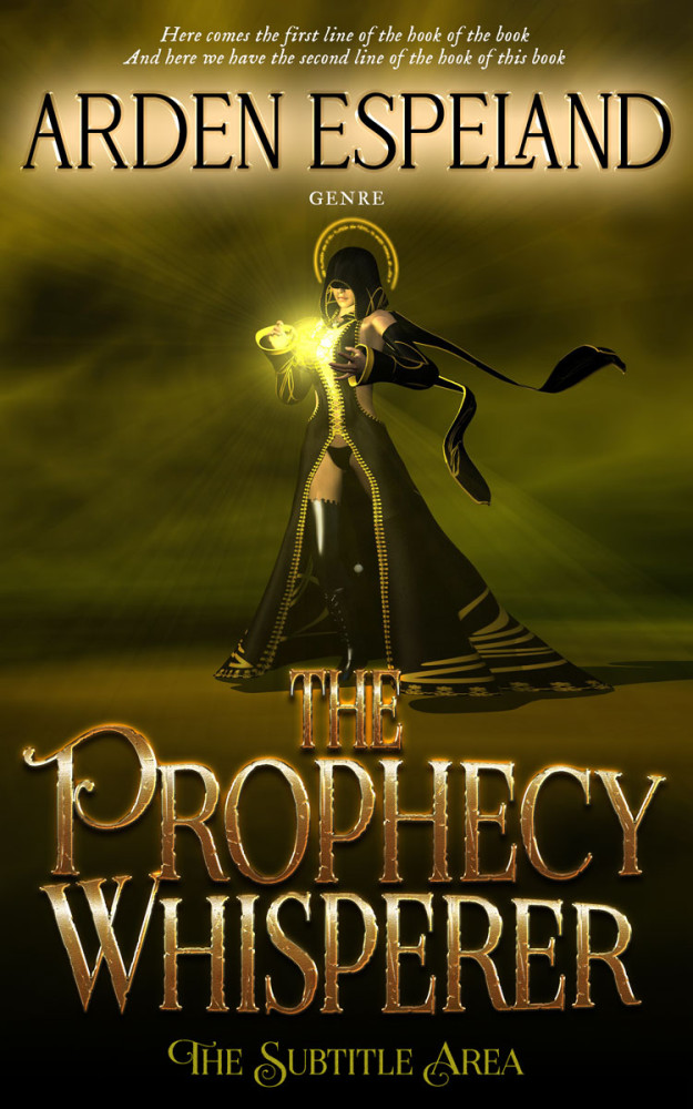 Front view of Jacko Bean #9706 - Premade Fantasy Book Cover