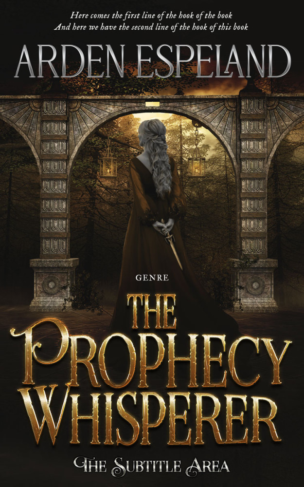 Front view of Zeus #9714 - Premade Fantasy Book Cover