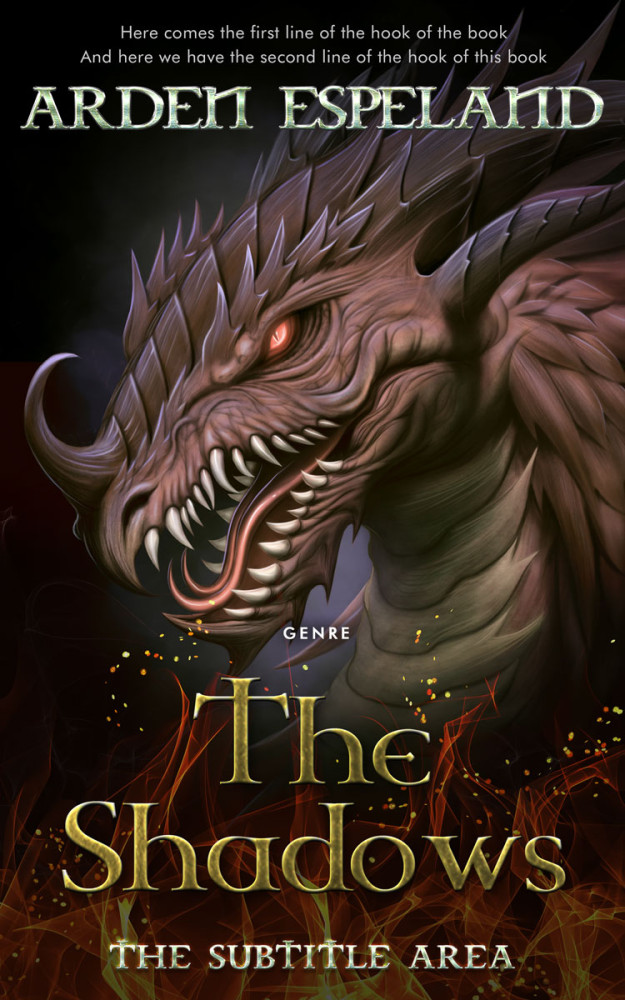 Front view of Oil #9740 - Premade Fantasy Book Cover