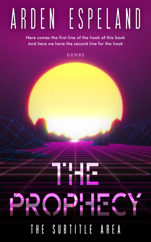 Front view of Wine Berry #9774 - Premade Science Fiction Book Cover