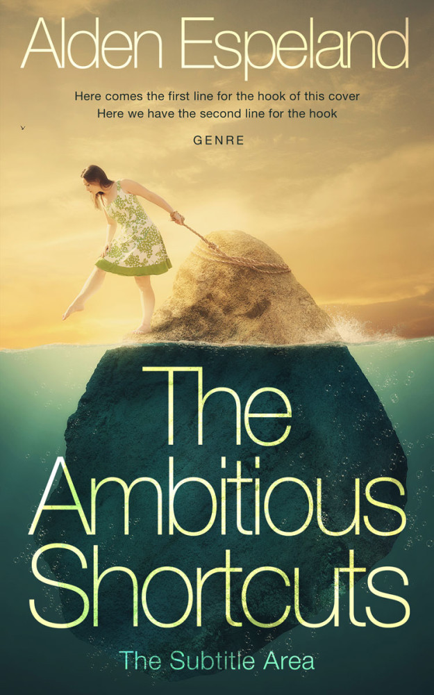 Front view of Te Papa Green #9861 - Premade Surreal Book Cover