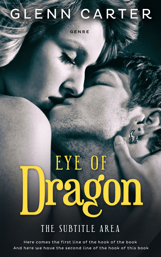 Front view of Akaroa #10026 - Premade Erotica Book Cover