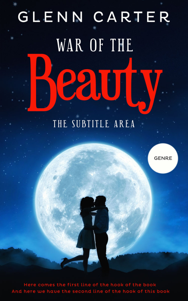 Front view of Black Pearl #10040 - Premade Romance Book Cover