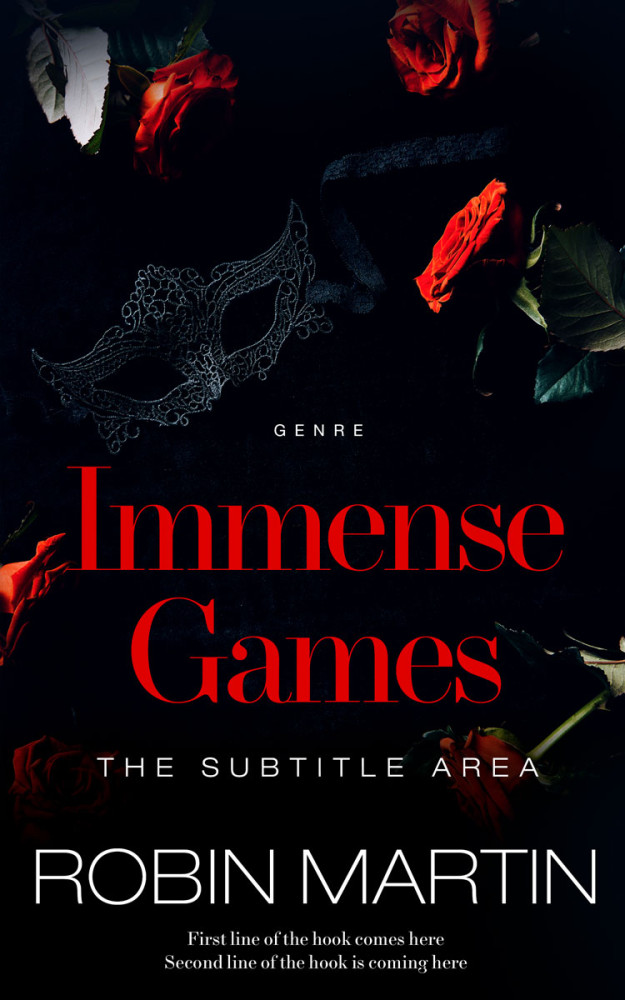 Front view of Ebony #10111 - Premade Erotica Book Cover | BookCoverZone