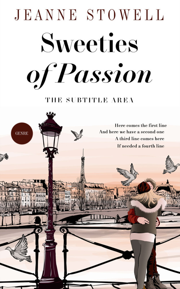 Front view of Cocoa Brown #10171 - Premade Romance Book Cover