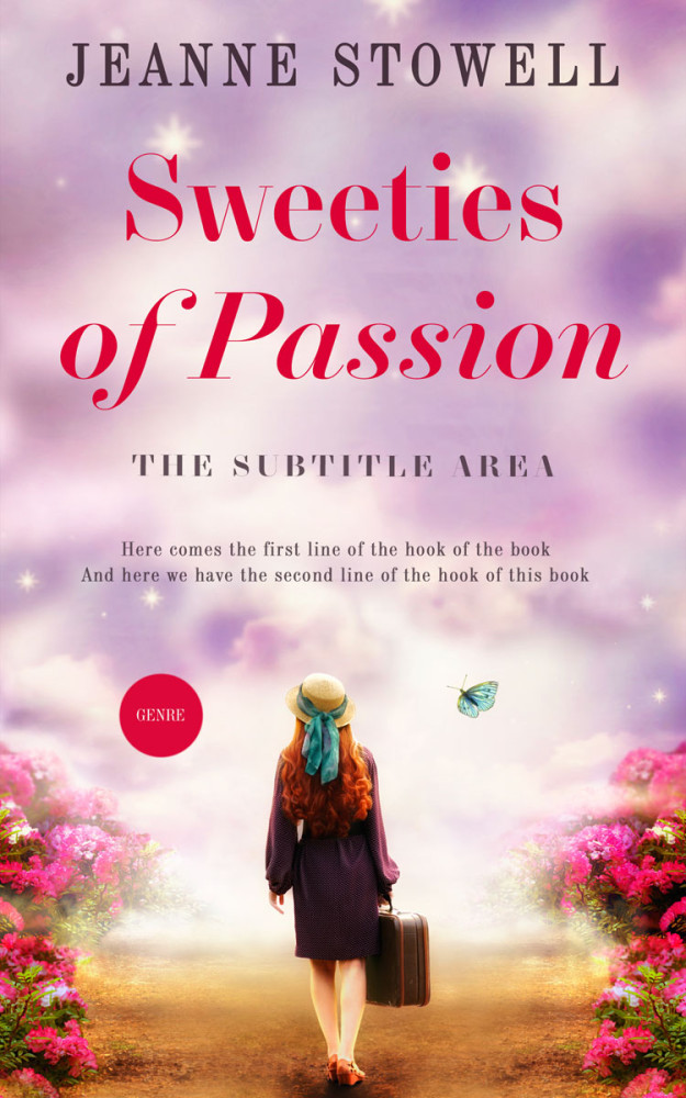 Front view of Pink Flare #10182 - Premade Romance Book Cover