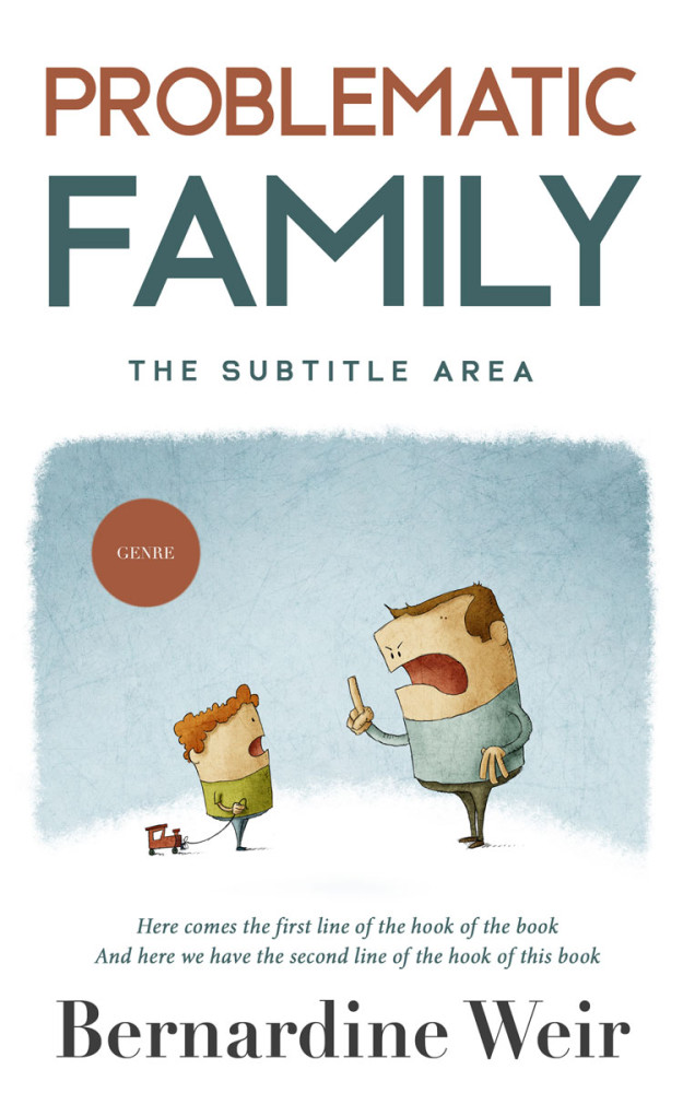 Front view of Tiara #10258 - Premade Family & Parenting Book Cover