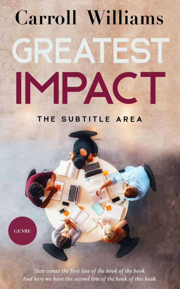 Front view of Soft Amber #10275 - Premade Self-Improvement & Self-Help Book Cover