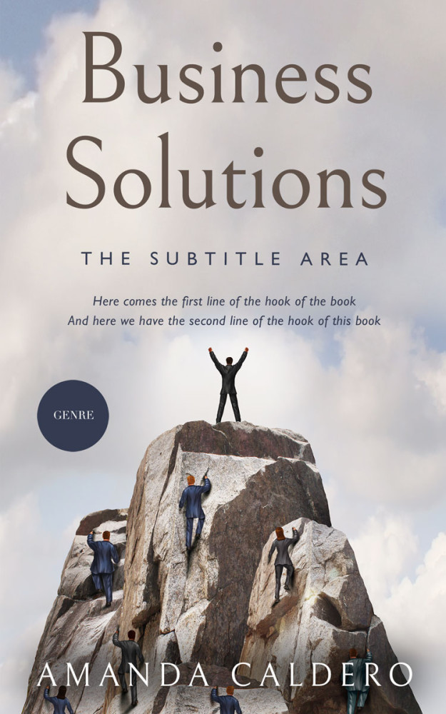 Front view of Swiss Coffee #10542 - Premade Business Book Cover