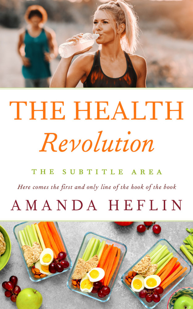 Front view of Indian Khaki #10689 - Premade Health & Dieting & Fitness Book Cover