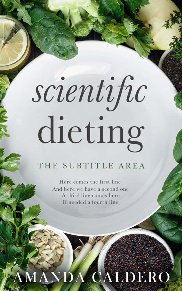 Front view of Green Kelp #10699 - Premade Health & Dieting & Fitness Book Cover