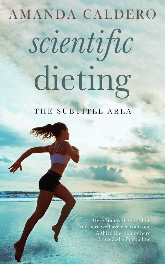 Front view of Paris White #10704 - Premade Health & Dieting & Fitness Book Cover