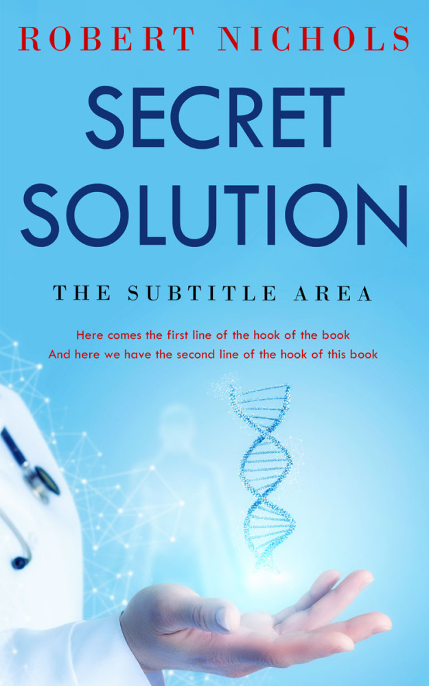 Front view of Sky Blue #10751 - Premade Health & Mind & Body Book Cover