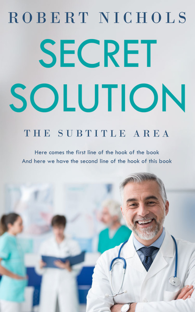 Front view of Iron #10752 - Premade Health & Mind & Body Book Cover