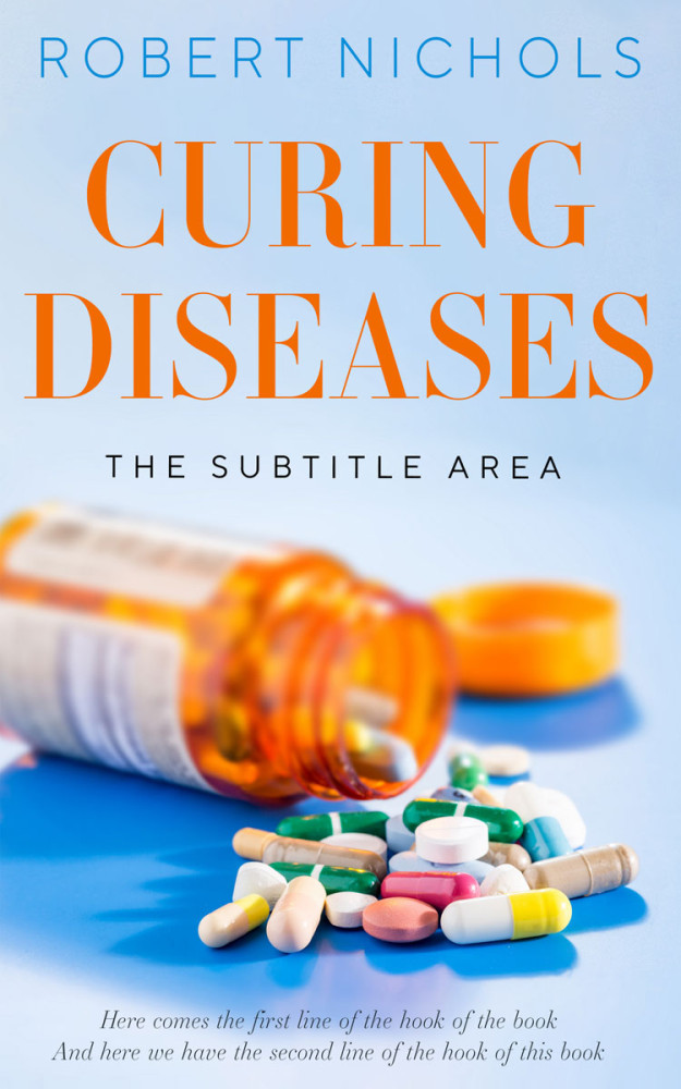 Front view of Periwinkle Gray #10758 - Premade Medical Book Cover