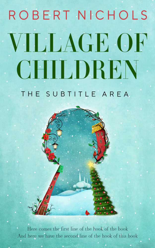 Front view of Morning Glory #10802 - Premade Fantasy Book Cover