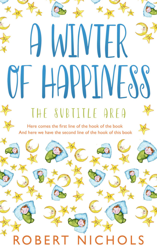 Front view of Boston Blue #10832 - Premade Teen & Young Adult Book Cover