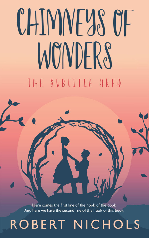 Front view of Sea Pink #10841 - Premade Romance Book Cover