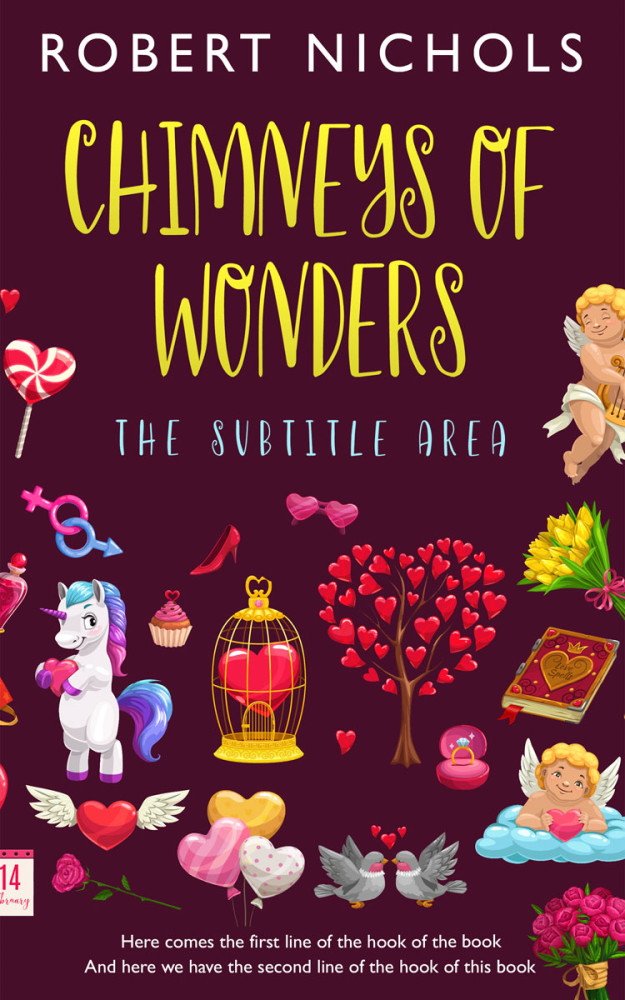 Front view of Loulou #10845 - Premade Romance Book Cover