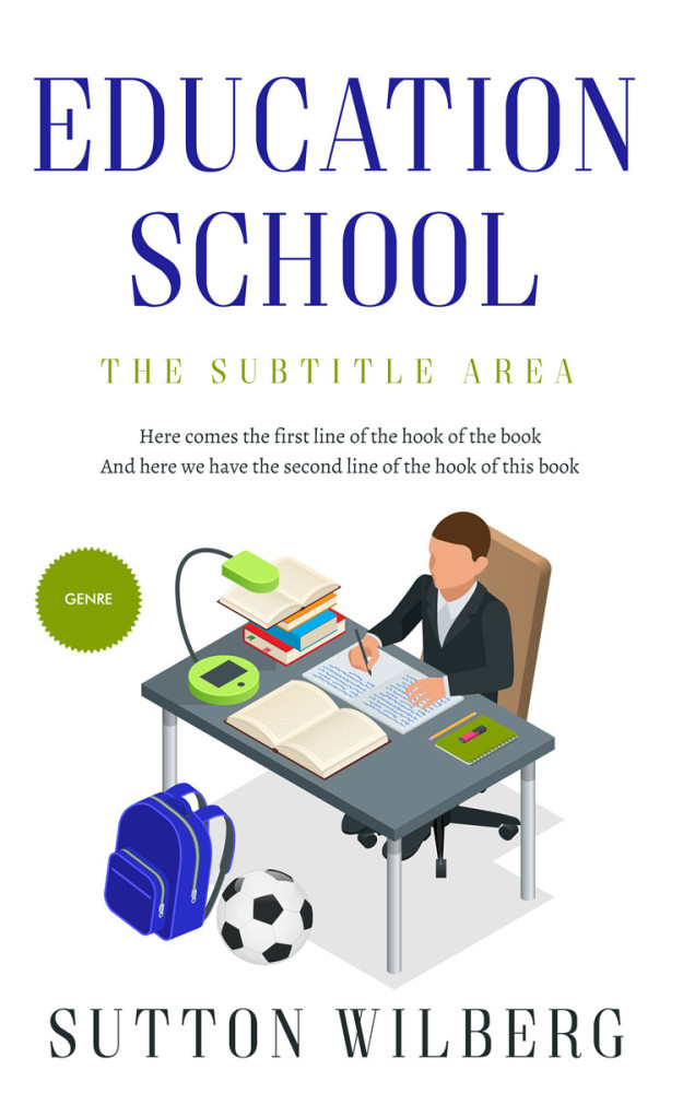 Front view of Astronaut #10879 - Premade Education Book Cover