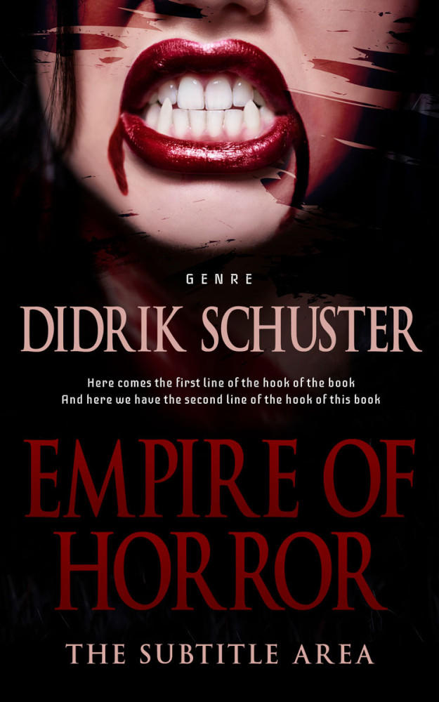 Front view of Oriental Pink #10913 - Premade Horror Book Cover | BookCoverZone