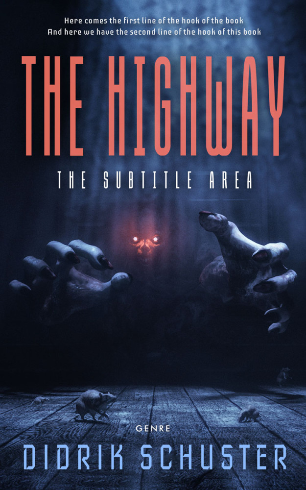 Front view of Mirage #10921 - Premade Horror Book Cover