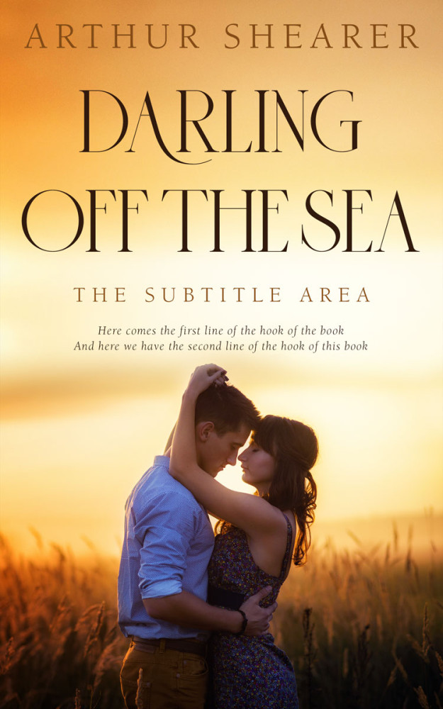 Front view of Cocoa Brown #10999 - Premade Romance Book Cover