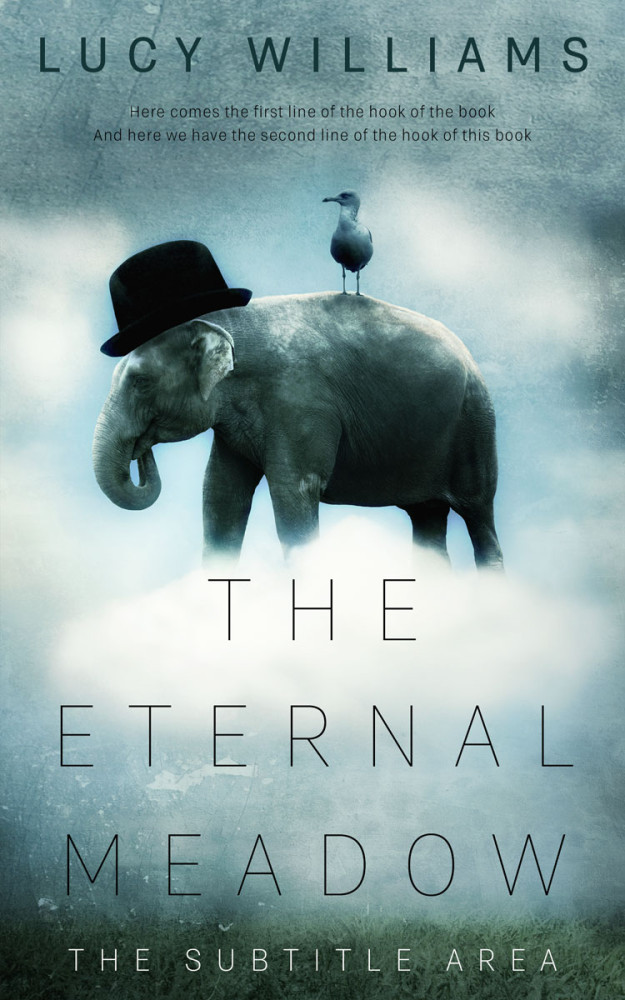 Front view of Cascade #11083 - Premade Fantasy Book Cover