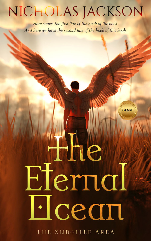 Front view of Zombie #11120 - Premade Surreal Book Cover