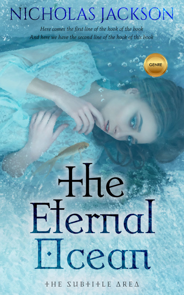 Front view of Glacier #11123 - Premade Fantasy Book Cover