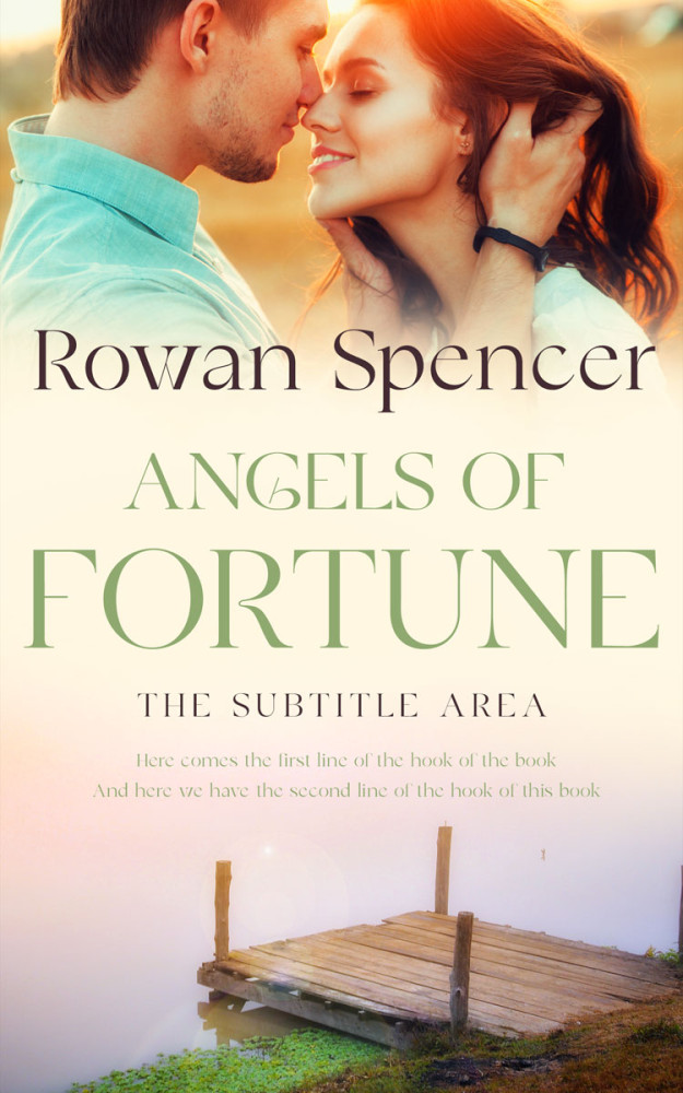 Front view of White Rock #11330 - Premade Romance Book Cover