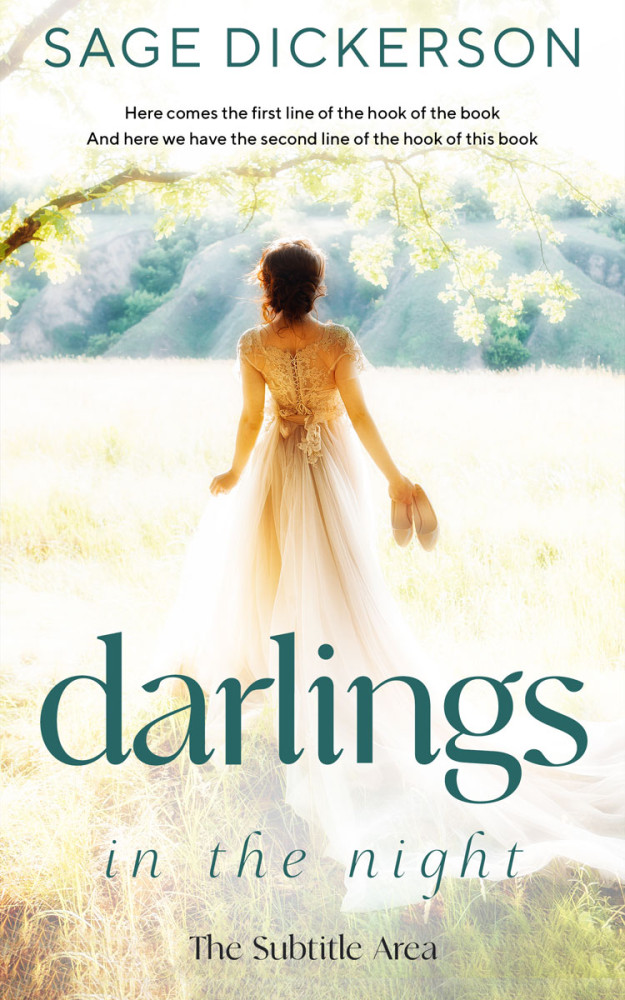 Front view of Satin Linen #11376 - Premade Romance Book Cover