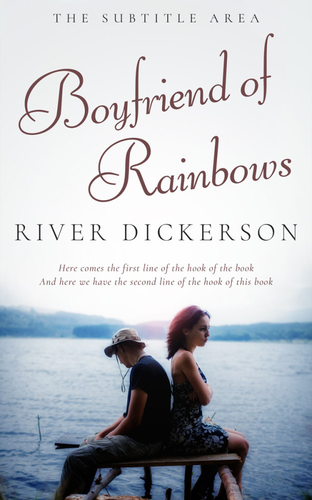 Front view of Bright Gray #11456 - Premade Romance Book Cover