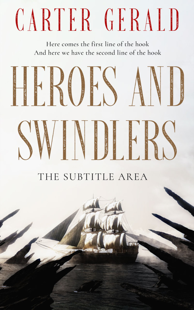 Front view of Cod Gray #11572 - Premade Fantasy Book Cover