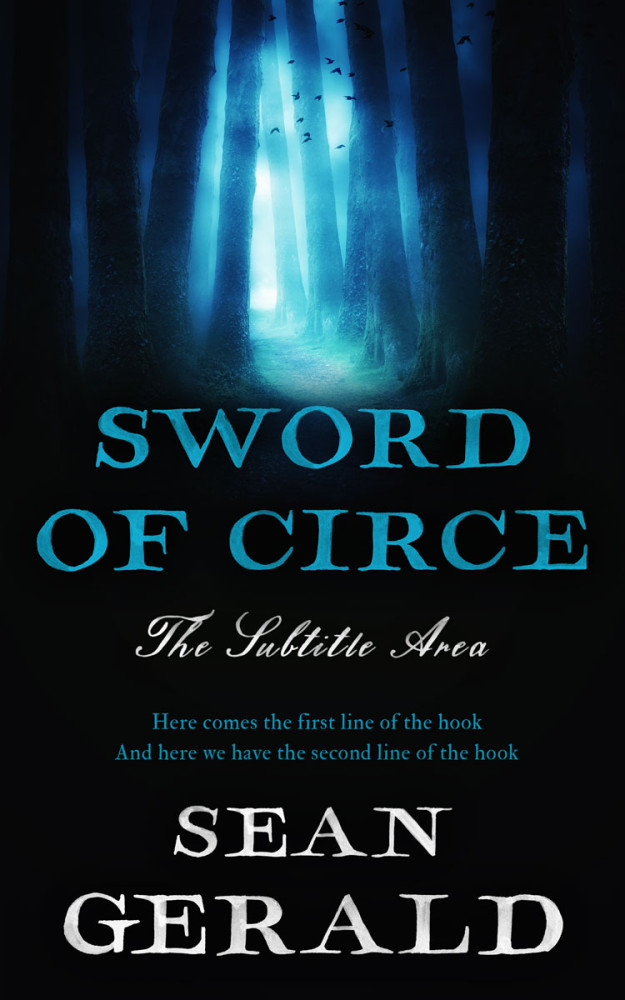 Front view of Ebony #11586 - Premade Fantasy Book Cover