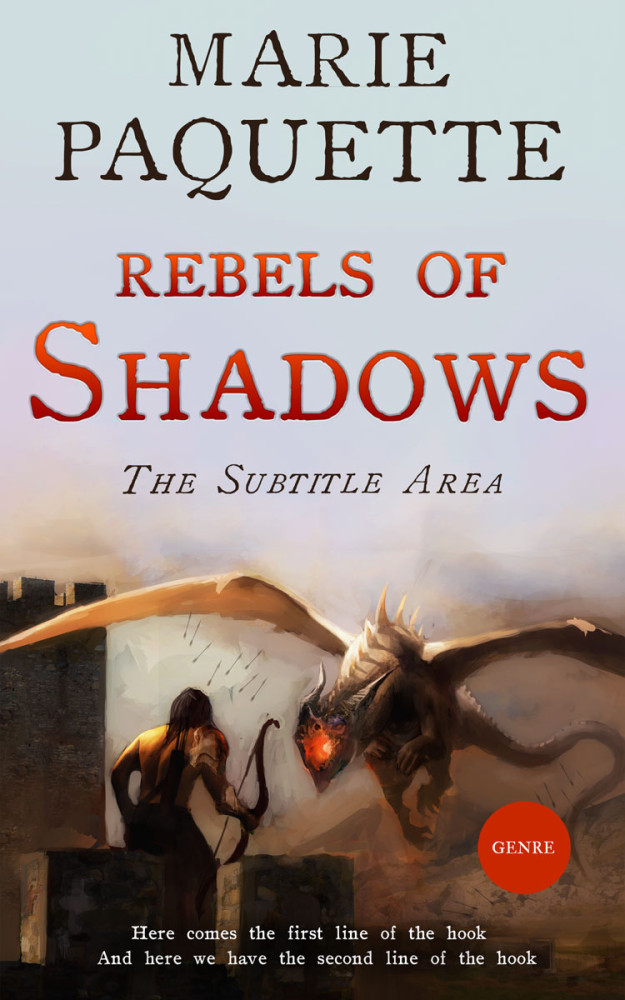 Front view of Eclipse #11598 - Premade Fantasy Book Cover